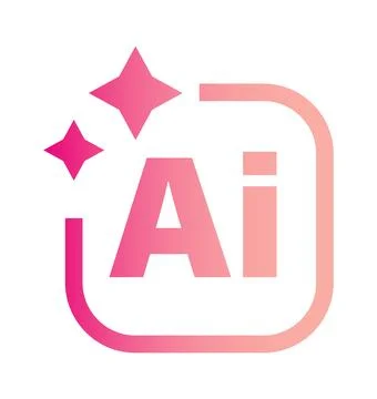 Futuristic AI Logo Design with Gradient for Modern Technology and Innovation Stock-Illustration