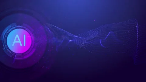 Futuristic AI Microchip Connecting PCB Chip Activates Circuit Board. Digital Stock Footage 294957385