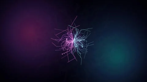 Futuristic AI Neural Network Circuit Data Flow Motion Graphic Stock Footage 341710323