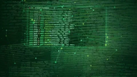 Futuristic AI Programming Code and Data Stream Background 스톡 동영상 335351983