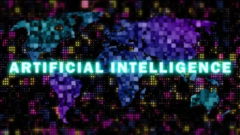 Futuristic ai technology and global connection Stock Footage 253554933