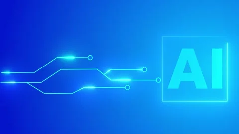 Futuristic AI Technology Circuit Animation Background Stock Footage 311367310