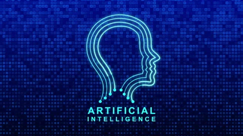 Futuristic ai technology web research background Stock Footage 346598697