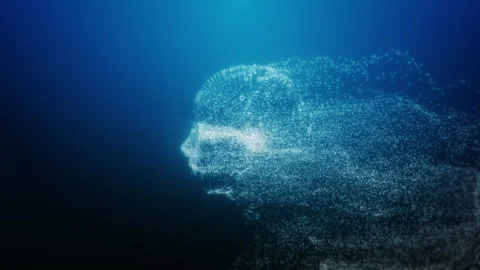 Futuristic AI Transformation Technology Stock Footage 326848214