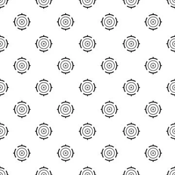 Futuristic aim target pattern seamless vector Illustrazione stock
