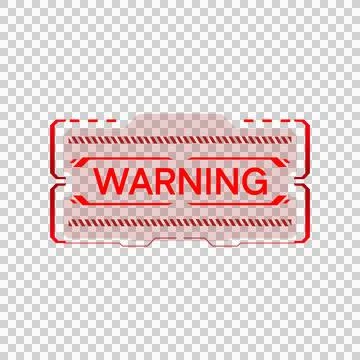 Futuristic alert conceptual layout with hud element design Stock Illustration