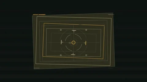 Futuristic Alignment HUD Interface Seamless Loop Stock Footage 342264337