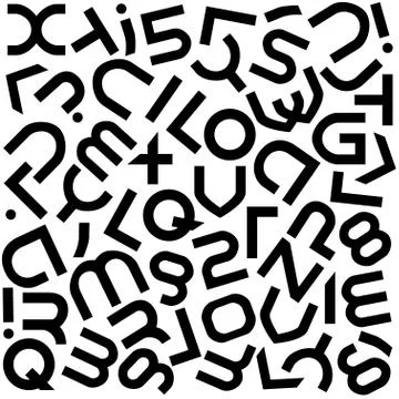 Futuristic alphabet Stock Illustration
