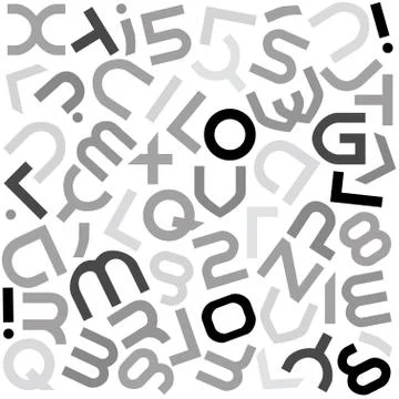 Futuristic alphabet Stock Illustration