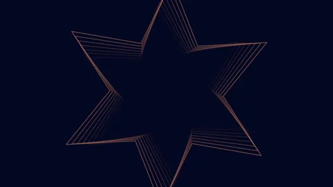 Futuristic and abstract geometric lines in dark space Stock Footage 209569641