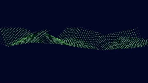 Futuristic and abstract geometric lines in dark space Stock Footage 209569774