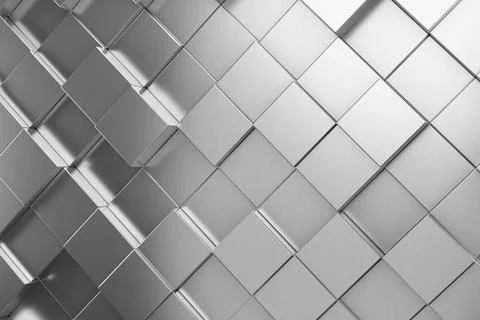 Futuristic and technological hexagonal background. 3d rendering イラスト素材