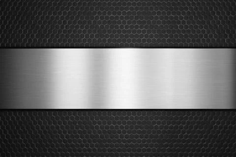 Futuristic and technological hexagonal background. 3d rendering Modern met... Stock Photos