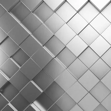 Futuristic and technological hexagonal background. 3d rendering Modern met... Stock Photos