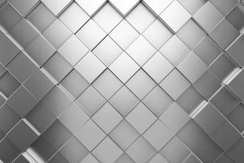 Futuristic and technological hexagonal background. 3d rendering Modern met... Stock Photos