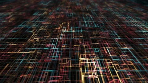 Futuristic and technology background with lines for network, big data, data Stock Footage 195006196