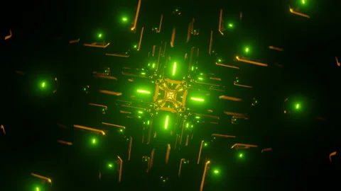 A futuristic and vibrant VJ background with mesmerizing psychedelic patterns and Stock Footage 234980961