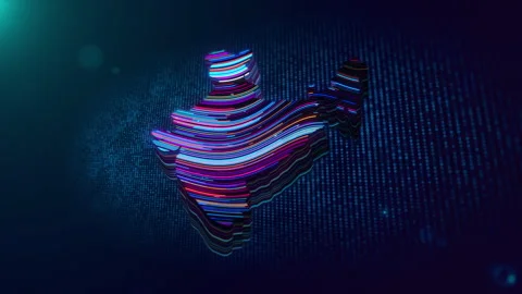 Futuristic Animated India Map Reveal on Digital Grid Background Stock Footage 341389695