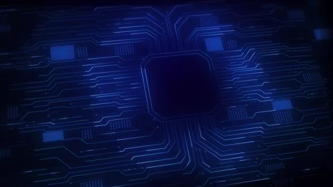 Futuristic Animation of Circuit Board Technology Stock Footage 315414949
