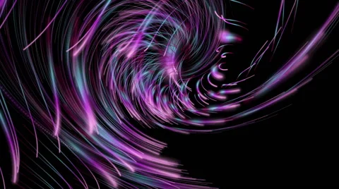 Futuristic animation with particle stripe object in motion, loop HD 1080p Stock Footage 48466153
