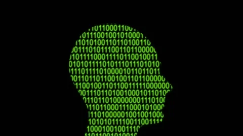 Futuristic Animation Representing Machine Learning Concept Stock Footage 139035941