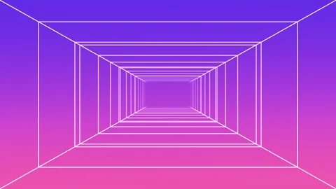Futuristic animation of seamless empty virtual space with ramp background Stock Footage 249275393