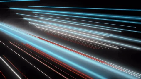 Futuristic animation with stripe object and light in motion, 4096x2304 loop 4K Stock Footage 75524602