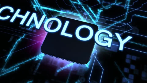 Futuristic animation technology animation. Video stock 165927557