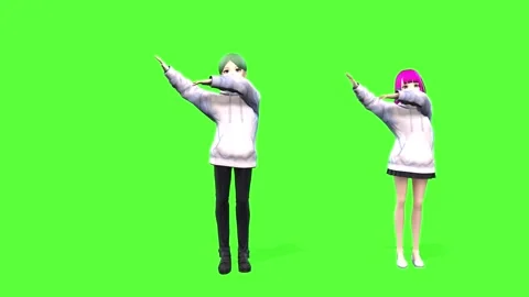 Futuristic Anime Dancer Dynamic Choreography Render 스톡 동영상 320599212