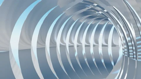 Futuristic arched interior background 3d Animation Stock Footage 160742261