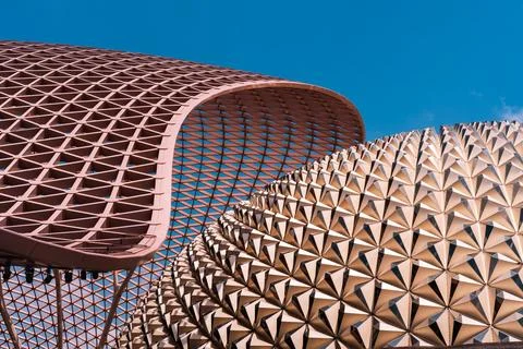 Futuristic Architectural Structure architectural design modern structure Stock Photos