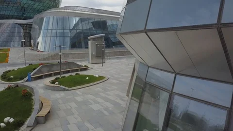 Futuristic architecture in Astana Stock Footage 102373902