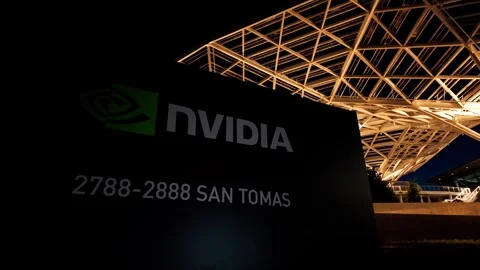 Futuristic Architecture on the Nvidia Campus in Silicon Valley, California Stock Footage 310778600