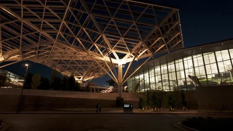 Futuristic Architecture on the Nvidia Campus in Silicon Valley, California Stock Footage 310778613