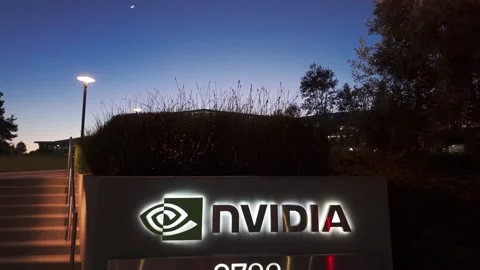 Futuristic Architecture on the Nvidia Campus in Silicon Valley, California Stock Footage 310949507