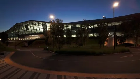 Futuristic Architecture on the Nvidia Campus in Silicon Valley, California Stock Footage 310949898