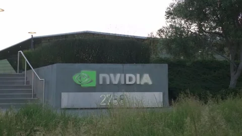 Futuristic Architecture on the Nvidia Campus in Silicon Valley, California Stock Footage 310998317