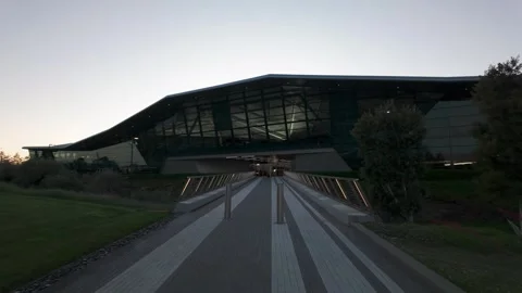 Futuristic Architecture on the Nvidia Campus in Silicon Valley, California Stock Footage 311014934