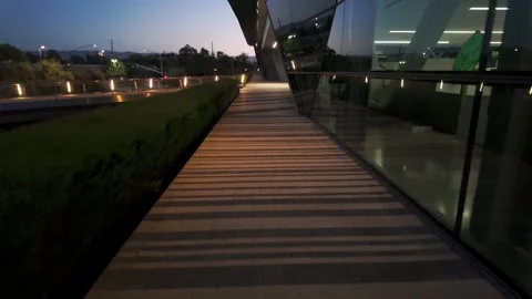 Futuristic Architecture on the Nvidia Campus in Silicon Valley, California Stock Footage 311014939