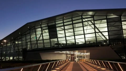 Futuristic Architecture on the Nvidia Campus in Silicon Valley, California Stock Footage 311014946