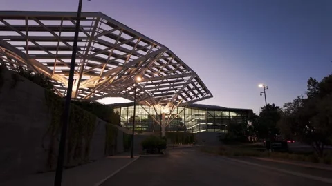 Futuristic Architecture on the Nvidia Campus in Silicon Valley, California Stock Footage 311035630