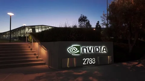 Futuristic Architecture on the Nvidia Campus in Silicon Valley, California Stock Footage 311036565