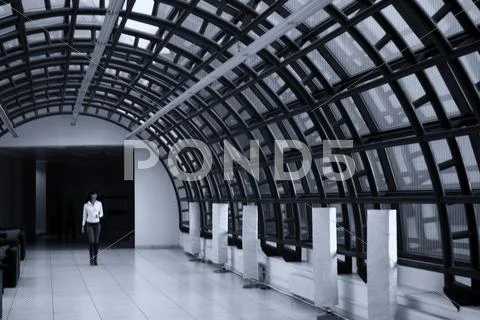 Futuristic Architecture In Ploiesti Romania Mall Stock Photos