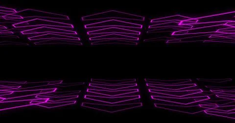 Futuristic arrow grid 3d moving seamless motion loop bg. Cyberspace achieve.. Stock Photos