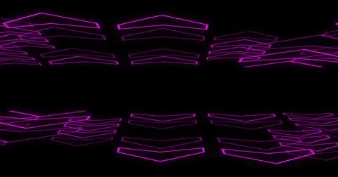 Futuristic arrow grid 3d moving seamless motion loop bg. Cyberspace achieve.. Stock Photos