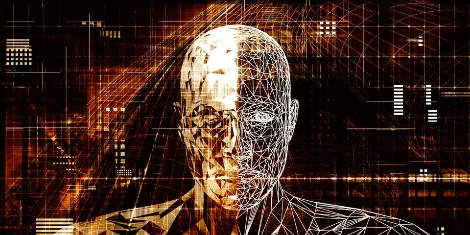 Futuristic Art Abstract Stock Illustration