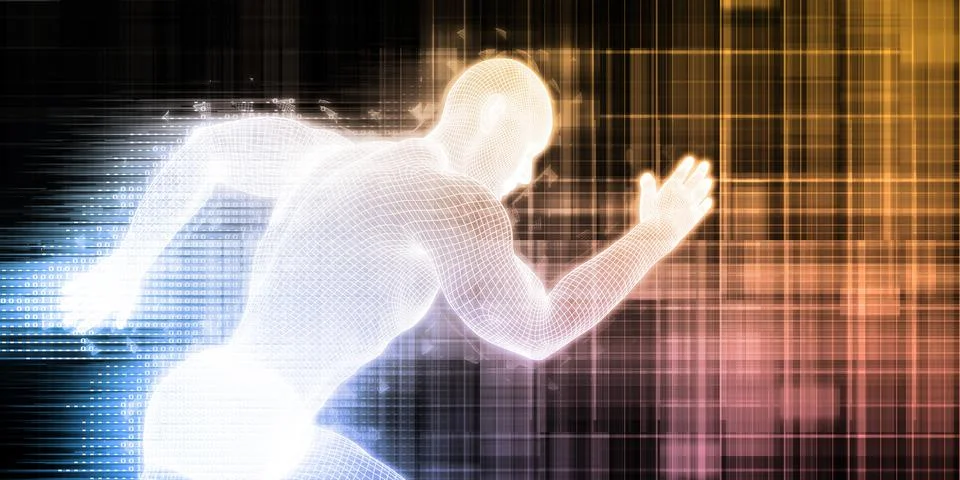 Futuristic Art Abstract Stock Illustration