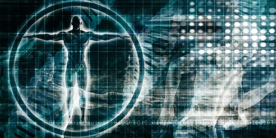 Futuristic Art Abstract Stock Illustration