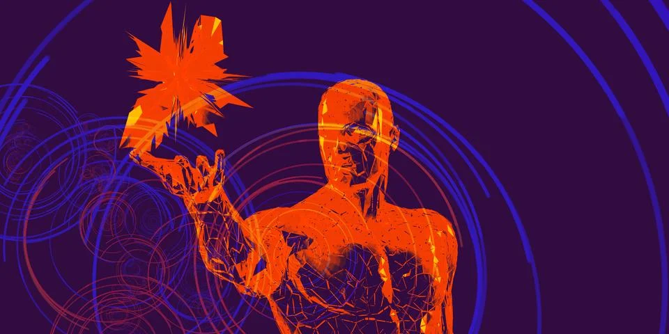 Futuristic Art Abstract Stock Illustration