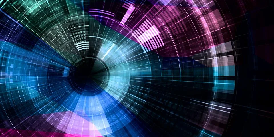 Futuristic Art Abstract Illustrazione stock